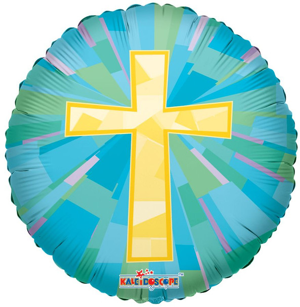 religious crosee foil balloon