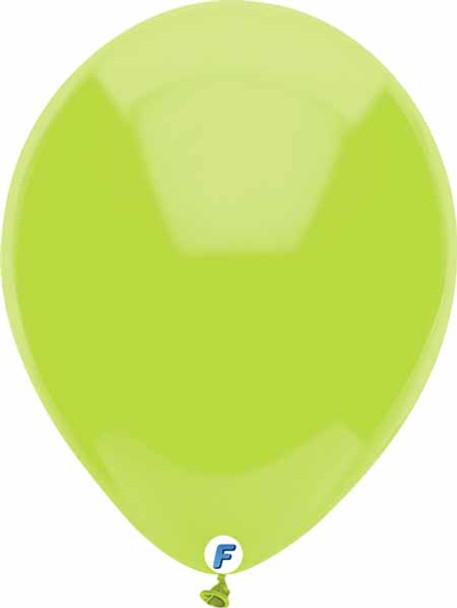 15 Pack Of 12" Lime Green Balloons