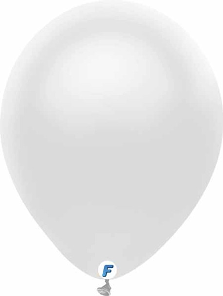 12 Pack Of 12" Pearl White Balloons