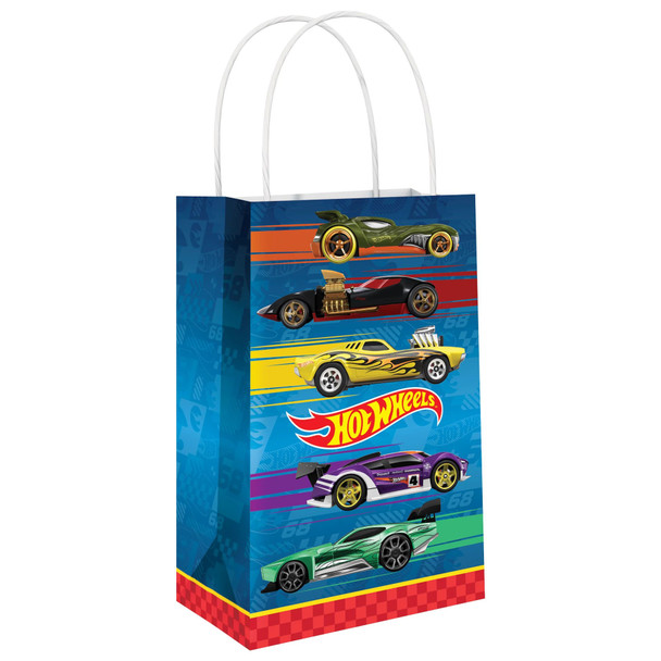 Hot Wheels Printed Paper Kraft Bags 8/CT