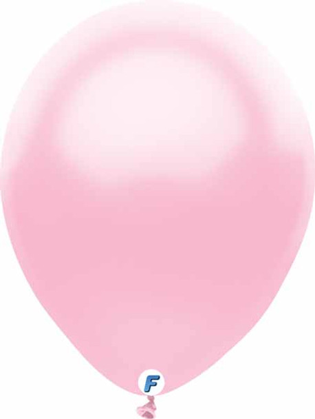 12 Pack Of 12" Pearl Pink Balloons