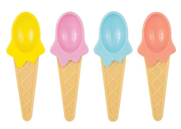 Ice Cream Party Pastel Spoons 4/CT