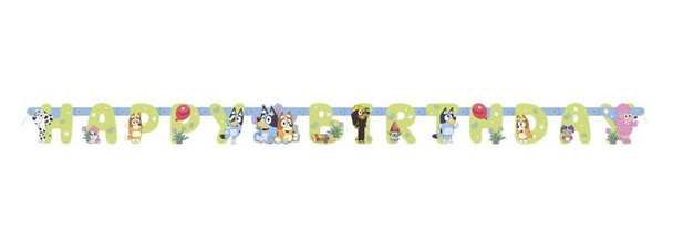 Bluey "Happy Birthday" Jointed Banner 6 ft