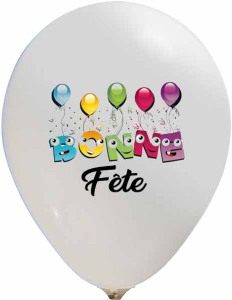 Bonne Fete Amusante 11" Latex Balloon