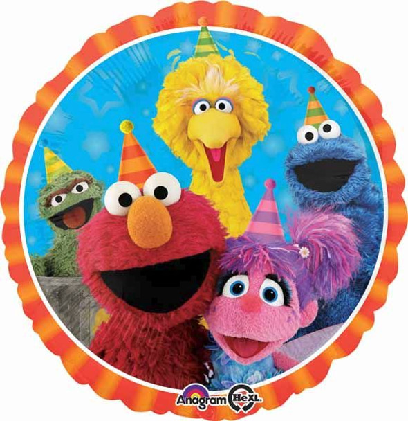 Sesame Street Fun 18" Round Foil Balloon