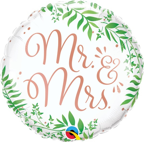 Mister and Misses Round Foil Balloon
