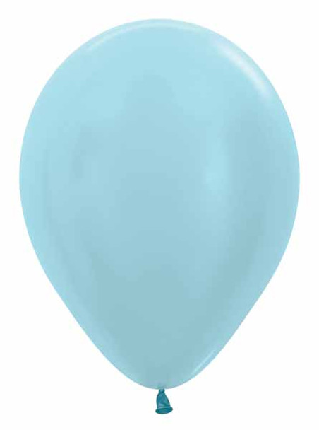 11" Latex Balloon Satin Light Blue