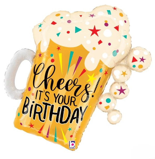 Beer Mug Birthday Foil Balloon