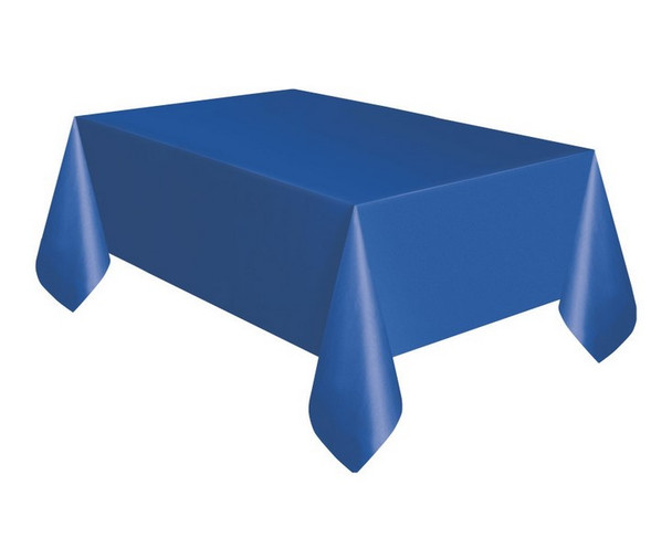 Royal Blue Plastic Tablecover Royal Blue Plastic Tablecover