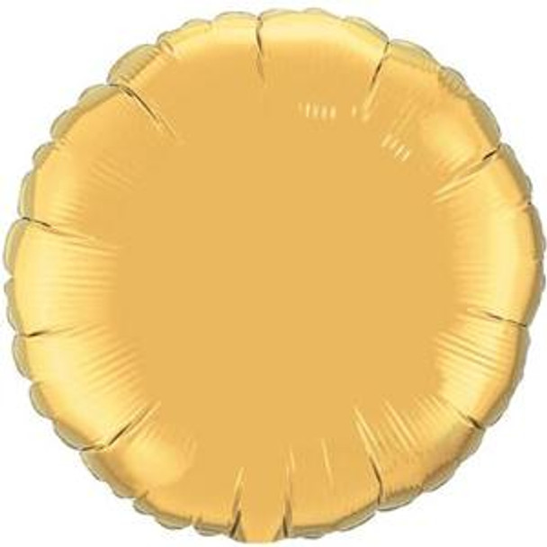 18" Round Metallic Gold Foil Balloon