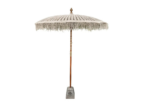 Todo Bien Bali parasol creme macrame 180 cm