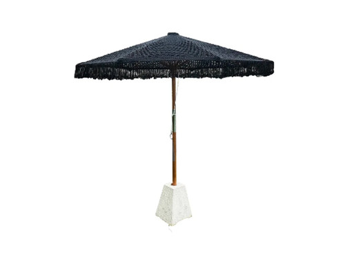 Todo Bien Exclusive handgeknoopte parasol zwart 250 cm