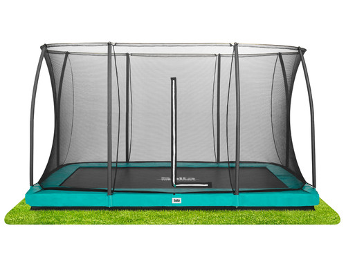 Salta Trampolines Comfort Edition Ground Vierkant - 366x244 cm - Groen op gras