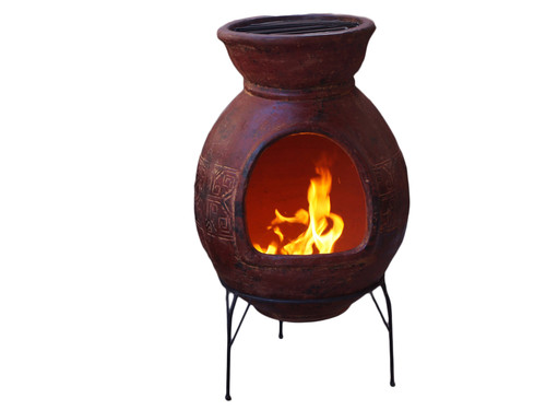 Sol-y-Yo Chimenea Mexicaanse tuinkachel Barbecue Jumbo (rood)