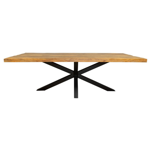 Adeqo Mangohouten Eettafel Noak 300 cm met matrixpoot (rechthoek)