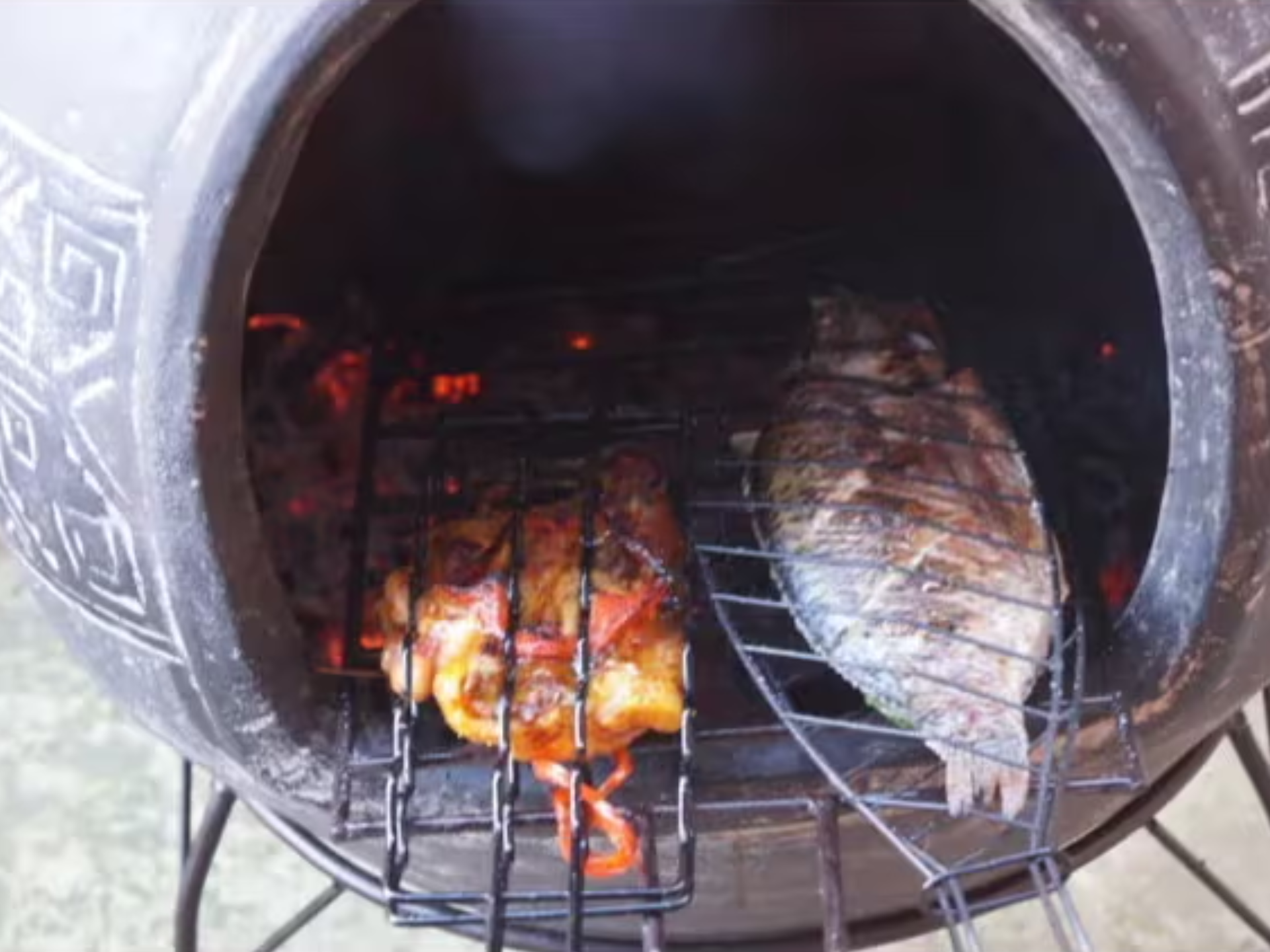 Grillen met de mexicaanse tuinhaard