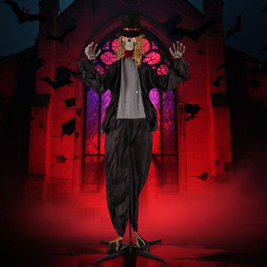 Halloween Animatronic Standing Groom 7.2 FT Haunted House Decoration B593-CM25244