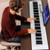 88 Key Foldable Electric Keyboard Piano with Wireless MIDI and Dual Speakers-White - Color: White D681-MU10117US-WH