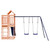 Outdoor Playset Natural wood, blue Solid douglas wood, Polypropylene A949-3156887