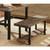 Modern Industrial Style Wood and Metal Accent Bench Q280-SRNB17539821