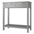 Modern Entryway Accent 2 Drawer Sofa Side Table Grey Q280-COQP2503