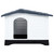 Dog House Grey 35.6x26.8x26.0" Polypropylene A949-152230