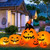 Halloween 7.5 Feet Inflatable Pumpkin Combo with Witch Black Cat B593-CM23449US