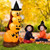 7 Feet Halloween Inflatable Pumpkin Combo with Witch's Hat and LED Lights B593-CM23451US