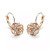 Color: 18kt Rose Gold Plt. - ROSE IS A ROSE 18kt Rose Crystal Earrings In White Yellow And Rose Gol K290-9301033669