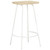 Bar Stool Set of 4 Bleached wood and white A949-320650