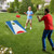 3 x 2FT Cornhole Board Set  Portable Cornhole Board with Foldable Legs and Side Handle-Blue - Color D681-SP38357BL