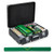 600-Piece Poker Chip Set 14 Gram Claytec Chips with Carrying Case-Black - Color: Black D681-UY10100BK