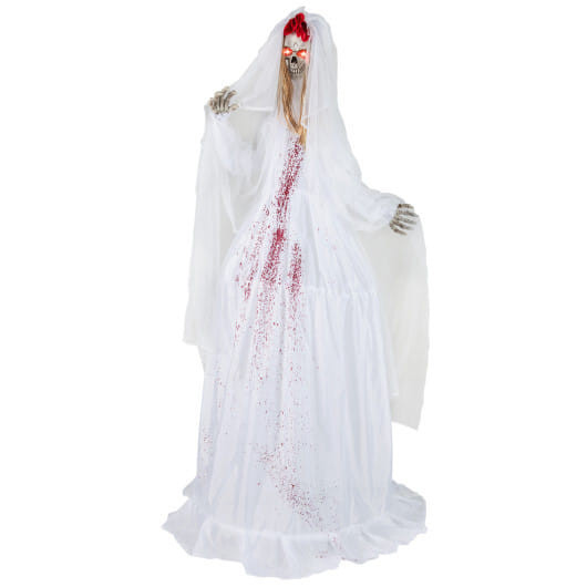 Halloween Animatronic Standing Bride 7.2 FT Haunted House Decoration B593-CM25243
