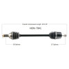 CV Axle 8130397 Replacement For Honda Utility Vehicle