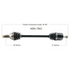 CV Axle 8130398 Replacement For Honda Utility Vehicle