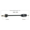 CV Axle 8130399 Replacement For Honda Utility Vehicle