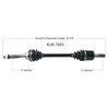 CV Axle 8130431 Replacement For Kubota Utility Vehicle