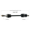 CV Axle 8130433 Replacement For Kubota Utility Vehicle