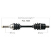 CV Axle 8130441 Replacement For Polaris ATV