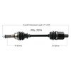 CV Axle 8130446 Replacement For Polaris ATV