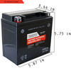 Factory Racing Parts AGM Battery FRX14 For ATVs, UTVs, Motorcycles, Snowmobiles, & Scooters YTX14