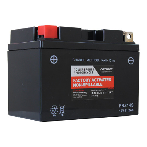 Factory Racing Parts AGM Battery FRZ14S For Motorcycles and Scooters YTZ14S, YTZ12S, BTZ12S, BTZ14S
