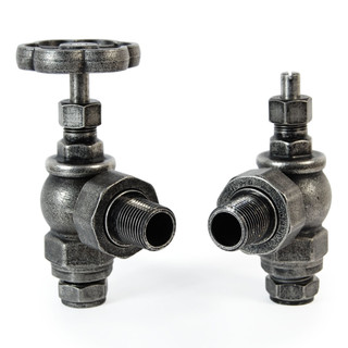 ROS-AG-PEW - Rosa Traditional Manual Radiator Valves - Pewter