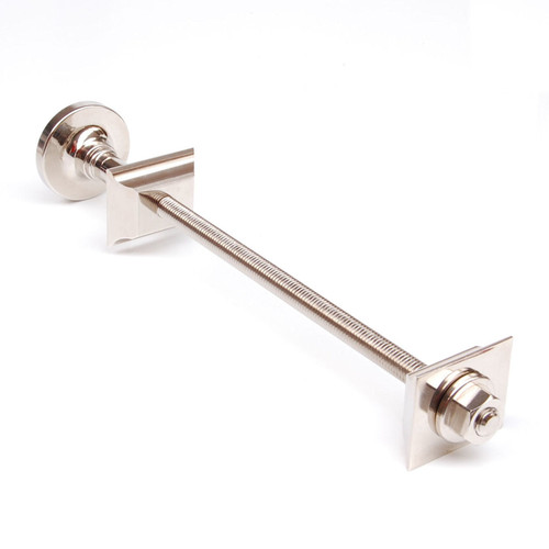 W-TRS-LUX-N - Cast Iron Radiator Luxury Wall Stay Fixing - Polished Nickel