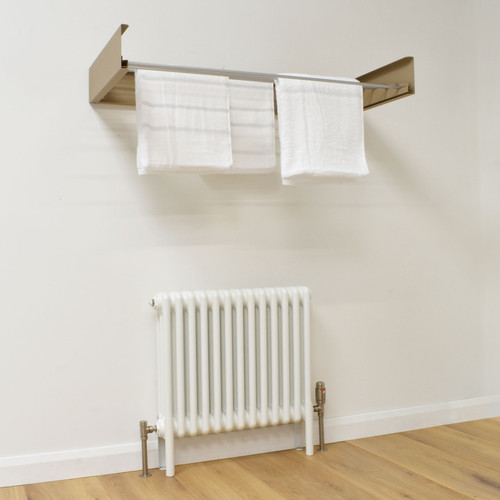 TH-RACK-CP-LS00 - Foldable Wall Mounted Towel Hanger 1000mm Wide - Cappuccino
