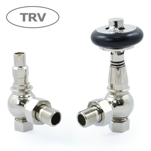 AMB-AG-N - Amberley Thermostatic Radiator Valves - Nickel (Angled TRV) AMB-AG-N - Amberley Thermostatic Radiator Valves - Nickel (Angled TRV)