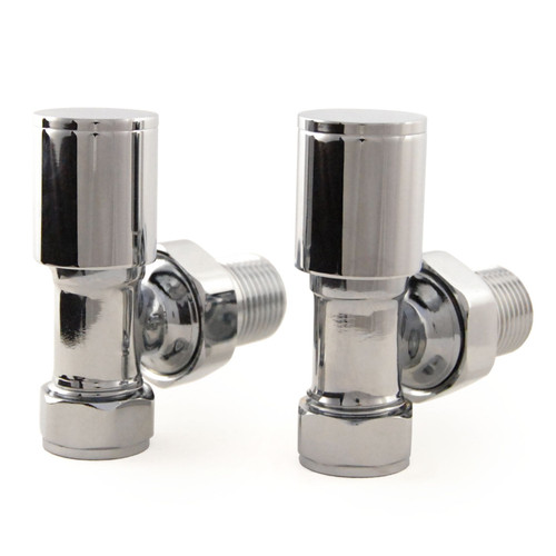 APEX-AG-C - Apex Radiator Valve - Angled Chrome Pair