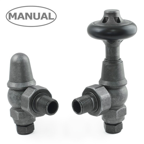 COM-AG-PEW - Commodore Traditional Manual Radiator Valve - Pewter (Angled Manual) COM-AG-PEW - Commodore Traditional Manual Radiator Valve - Pewter (Angled Manual)