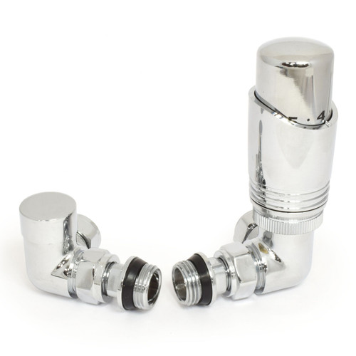 DELTA-CR-C - Delta Corner TRV Chrome Thermostatic Radiator Valve