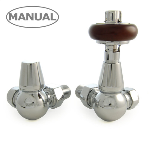 ETO-CR-C - Eton Traditional Radiator Valve - Chrome (Corner Manual)